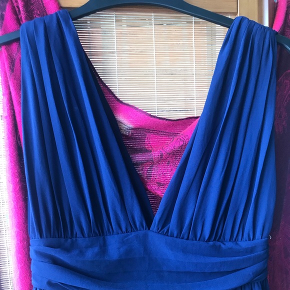 Navy gown altered for 5’3” - Picture 5 of 6